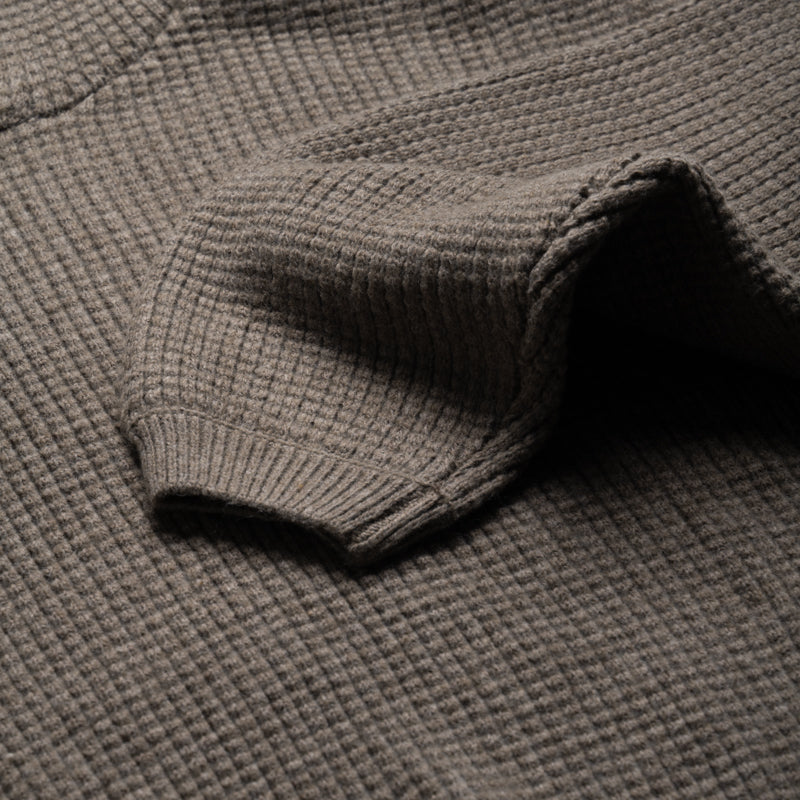 Fear Of God Essentials Heavy Waffle 90's Hoodie - Homestead Heather