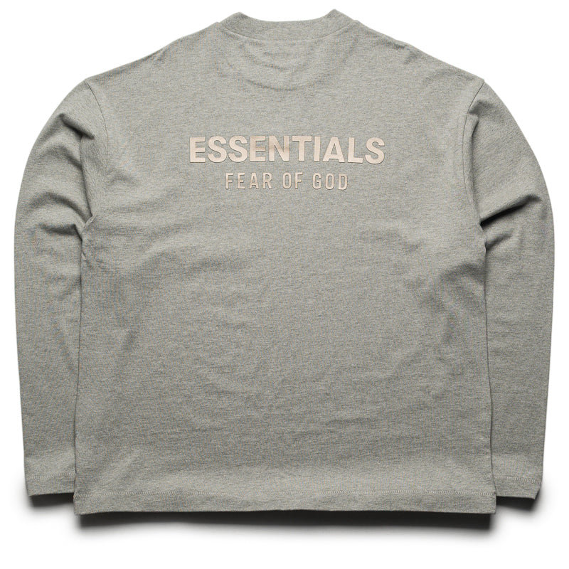 Fear Of God Essentials Classic Fit L/S Tee - Concrete Heather