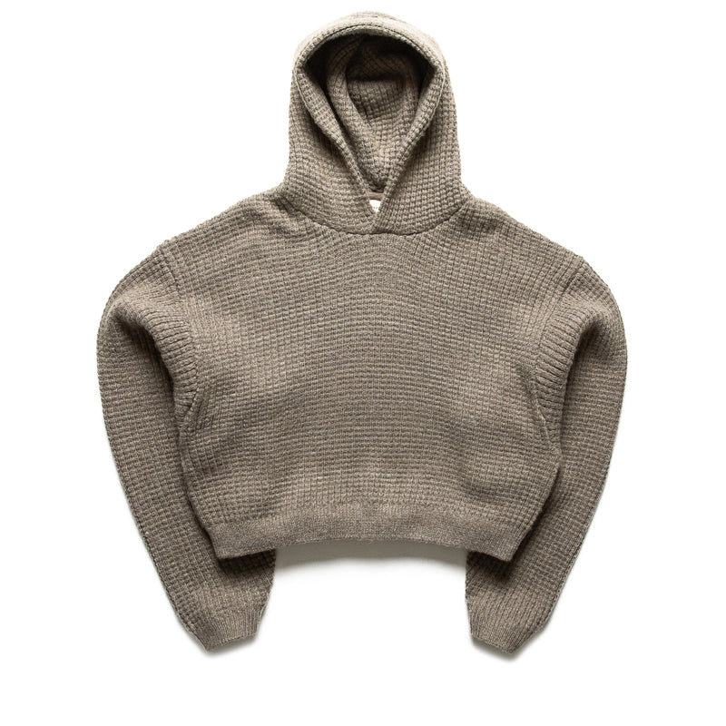 Women's Fear Of God Essentials Heavy Waffle 90's Hoodie - Homestead Heather