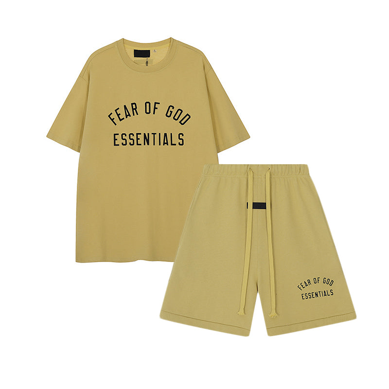 FW24 Half Arc T-Shirt / Shorts / Set - Yellow
